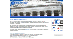 Desktop Screenshot of legalmalpracticecenter.com