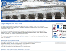 Tablet Screenshot of legalmalpracticecenter.com